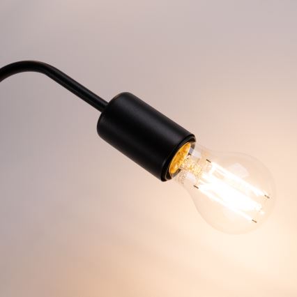 Kiinteä kattokruunu VECTOR 4xE27/15W/230V musta