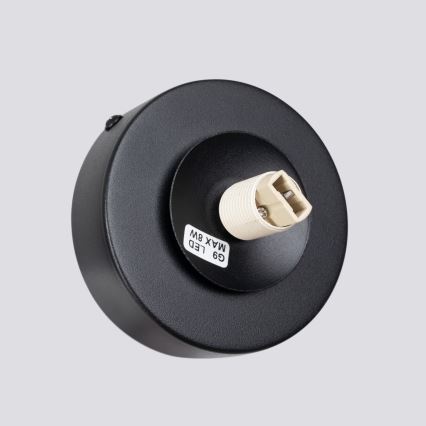 Seinävalaisin YOLI 1xG9/8W/230V musta