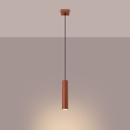 Kattokruunu johdossa LAGOS 1xGU10/10W/230V punainen