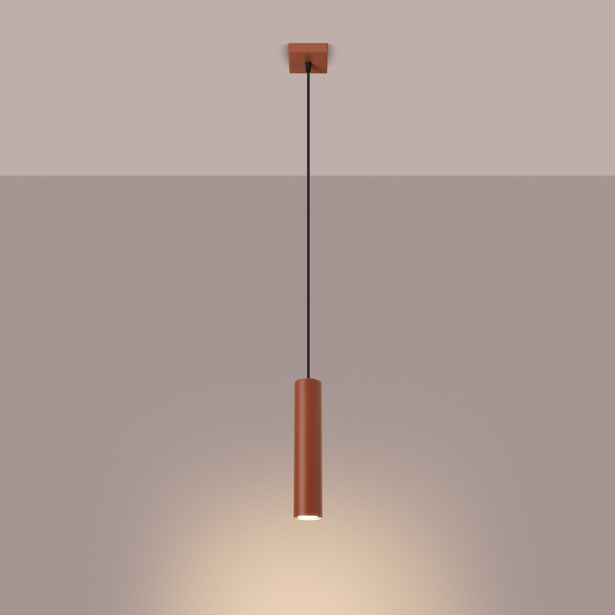 Kattokruunu johdossa LAGOS 1xGU10/10W/230V punainen