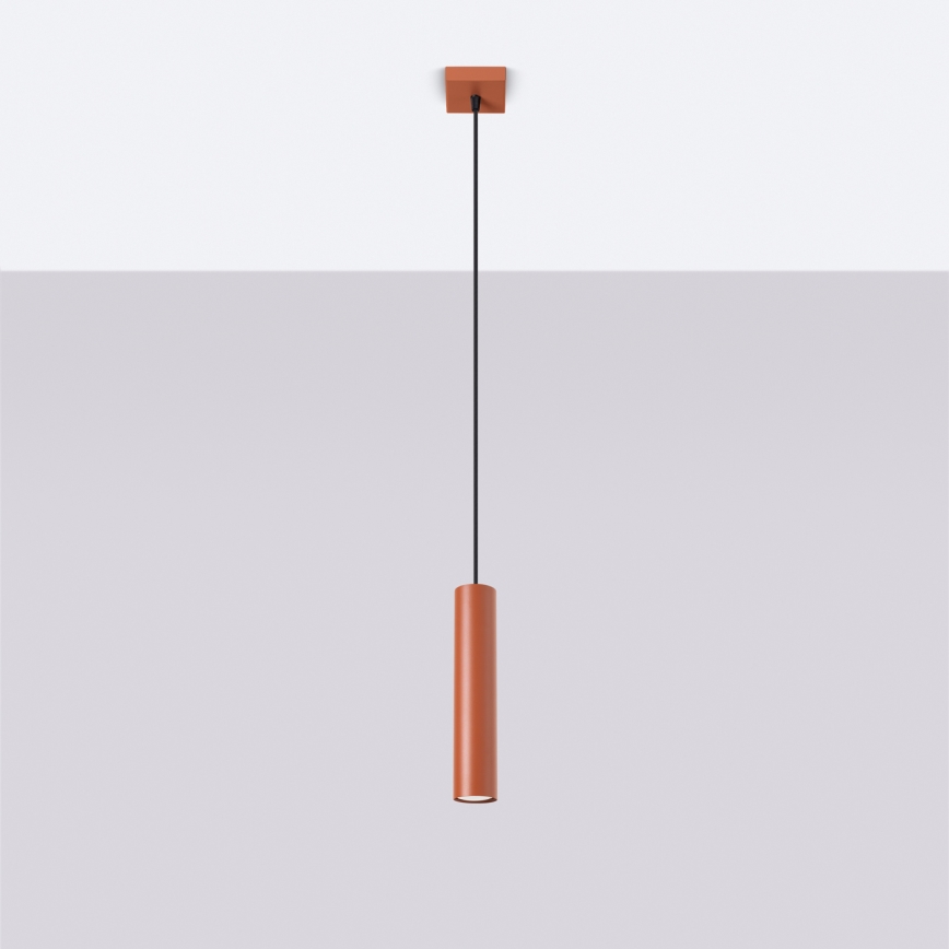 Kattokruunu johdossa LAGOS 1xGU10/10W/230V punainen