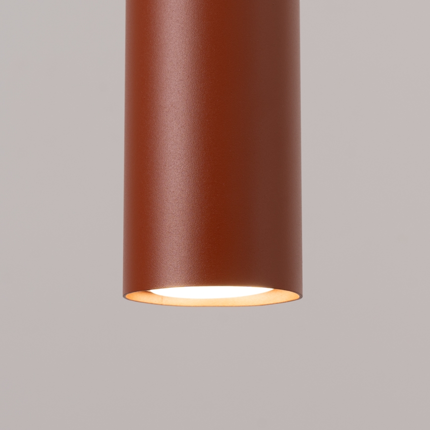 Kattokruunu johdossa LAGOS 3xGU10/10W/230V punainen