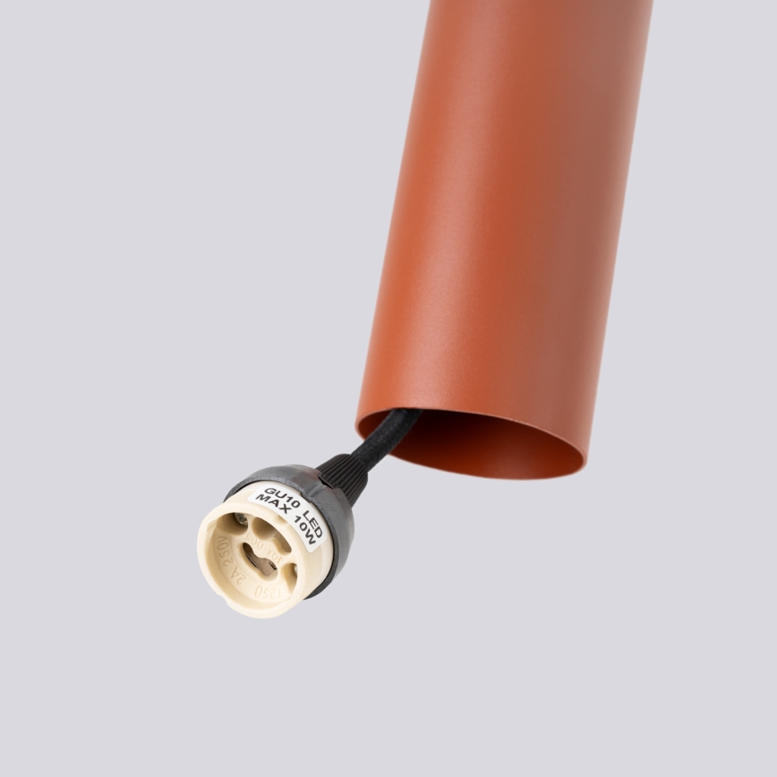 Kattokruunu johdossa LAGOS 3xGU10/10W/230V punainen