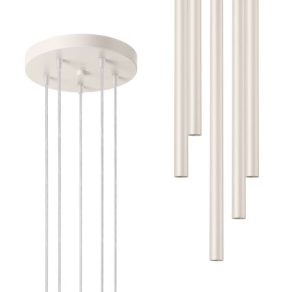 Kattokruunu johdossa PASTELO 5xG9/8W/230V kerma