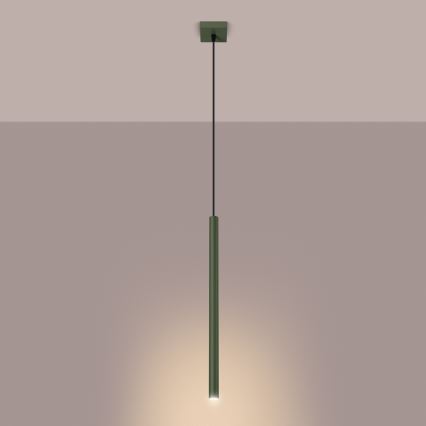 Kattokruunu johdossa PASTELO 1xG9/8W/230V vihreä