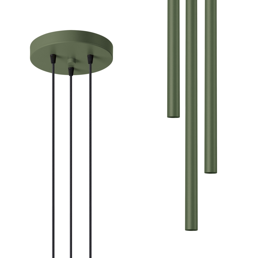 Kattokruunu johdossa PASTELO 3xG9/8W/230V vihreä