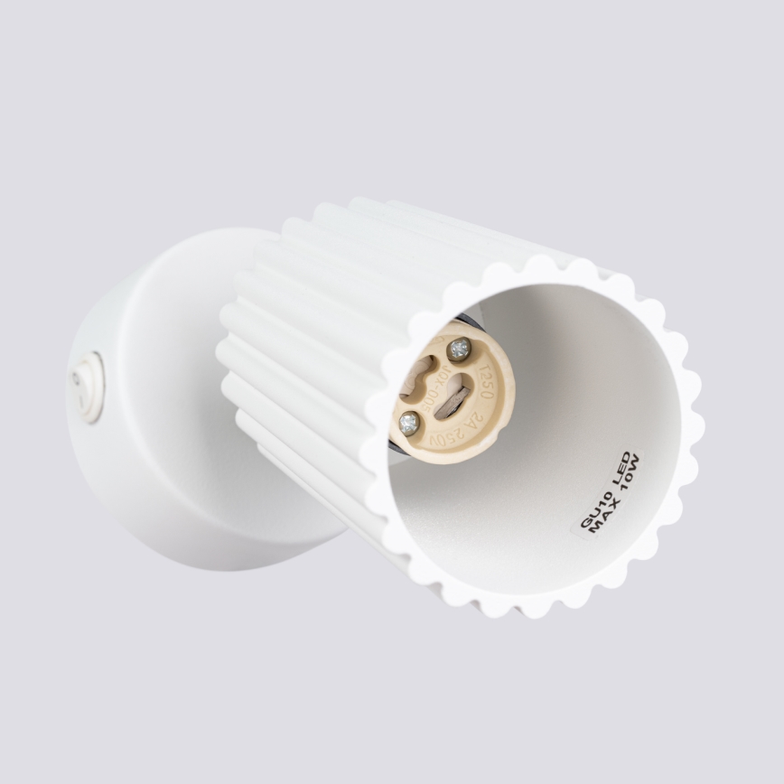 Seinäkohdevalo KARBON 1xGU10/10W/230V valkoinen