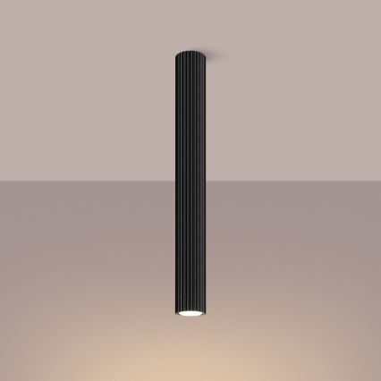 Kohdevalo KARBON 1xGU10/10W/230V 60 cm musta