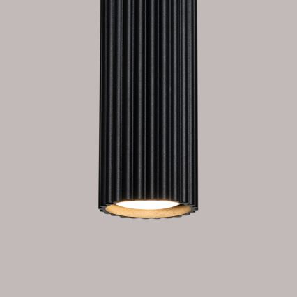 Kattokruunu johdossa KARBON 1xGU10/10W/230V musta