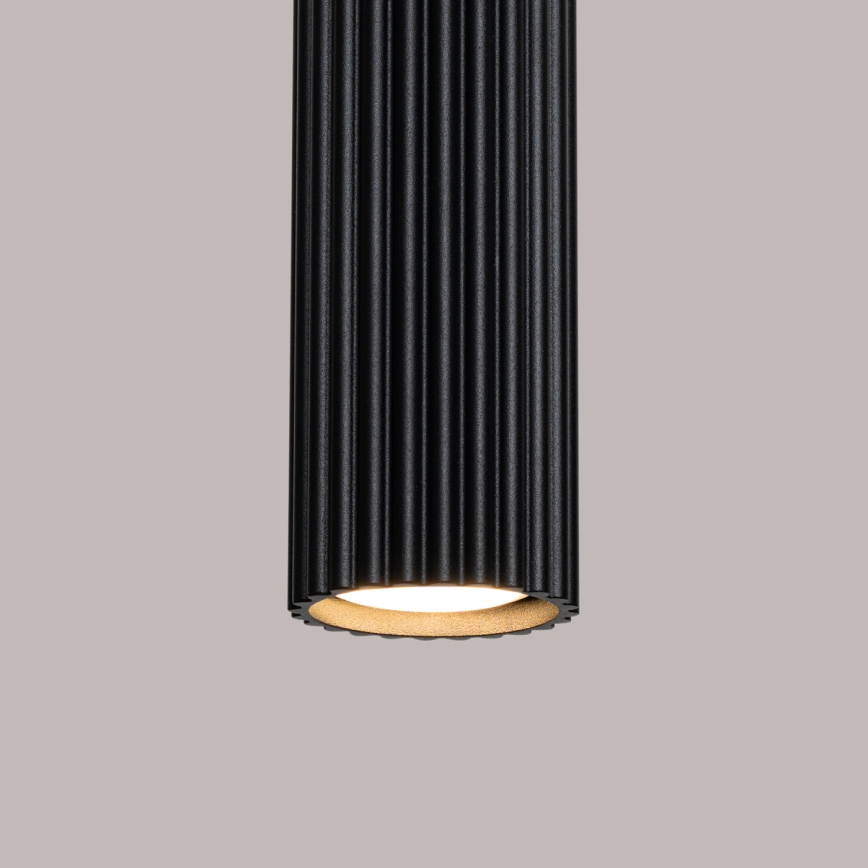 Kattokruunu johdossa KARBON 1xGU10/10W/230V musta