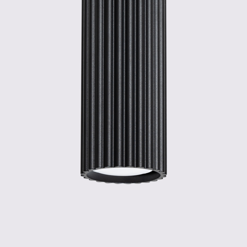 Kattokruunu johdossa KARBON 1xGU10/10W/230V musta