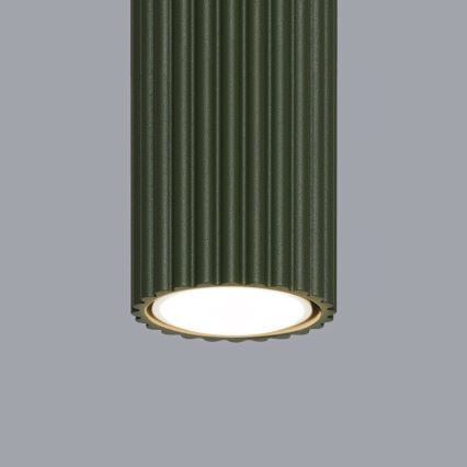 Kohdevalo KARBON 1xGU10/10W/230V 10 cm vihreä