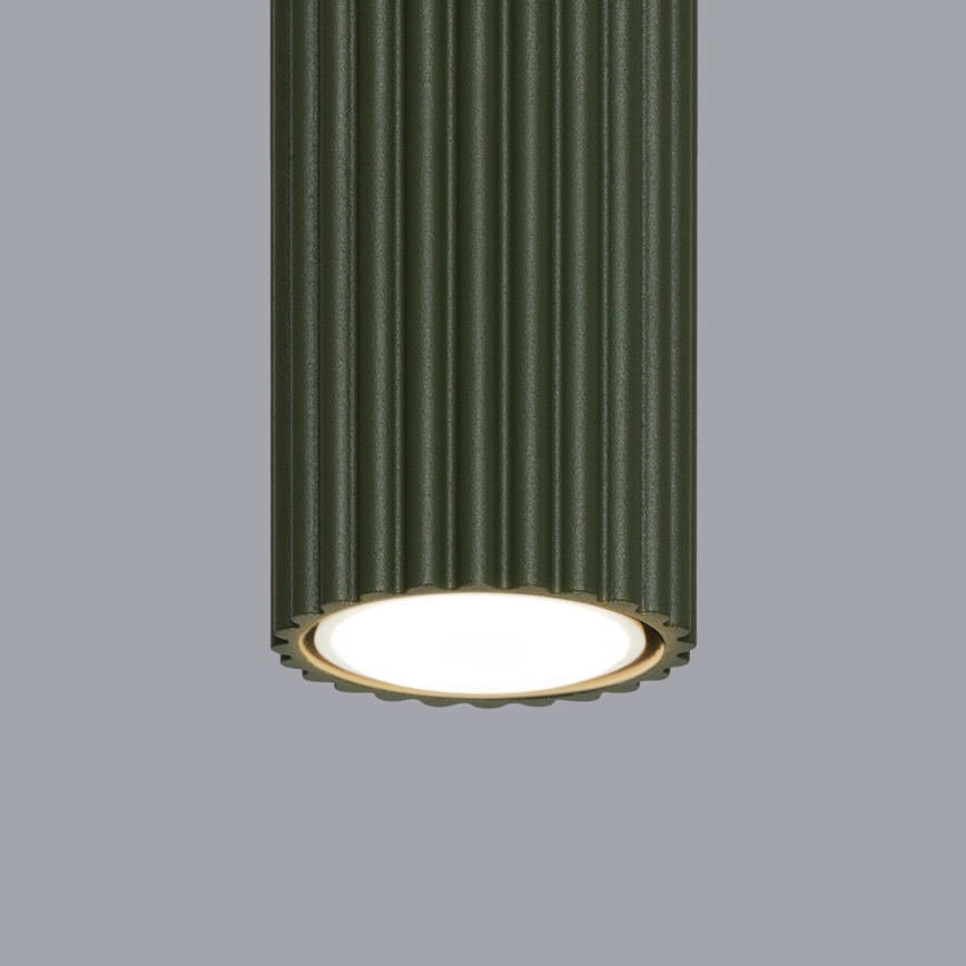 Kohdevalo KARBON 1xGU10/10W/230V 10 cm vihreä