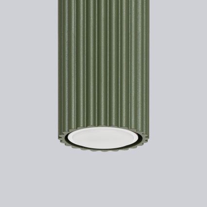Kohdevalo KARBON 1xGU10/10W/230V 10 cm vihreä