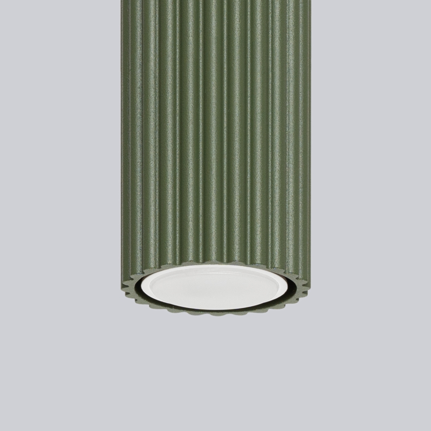 Kohdevalo KARBON 1xGU10/10W/230V 10 cm vihreä