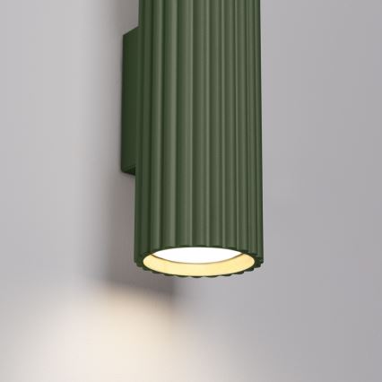 Seinävalaisin KARBON 2xGU10/10W/230V vihreä