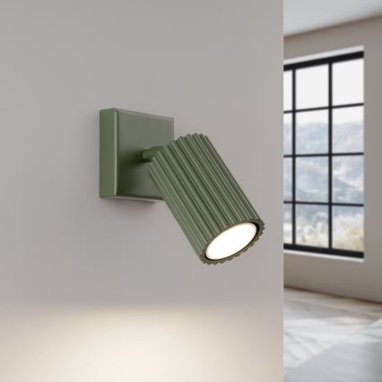 Seinäkohdevalo KARBON 1xGU10/10W/230V vihreä