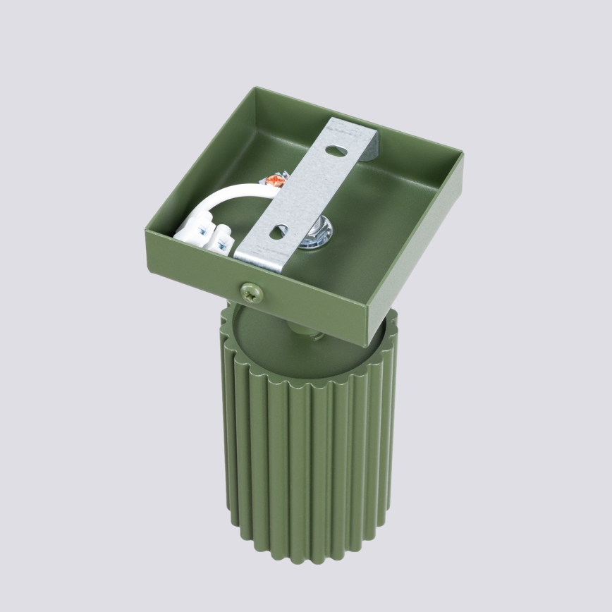 Seinäkohdevalo KARBON 1xGU10/10W/230V vihreä