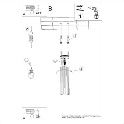 Kohdevalo KARBON 1xGU10/10W/230V 20 cm punainen