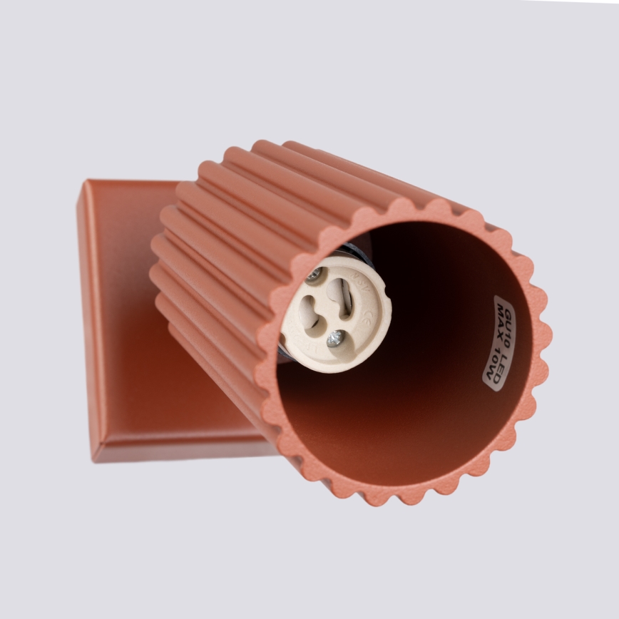 Seinäkohdevalo KARBON 1xGU10/10W/230V punainen