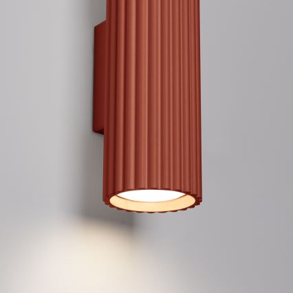 Seinävalaisin KARBON 2xGU10/10W/230V punainen