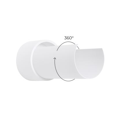 Seinävalaisin FLASH 1xE27/15W/230V valkoinen