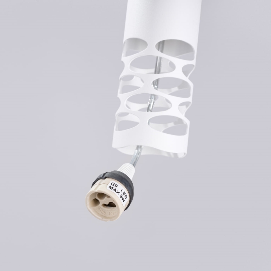 Kattokruunu johdossa LIRO 3xGU10/10W/230V valkoinen