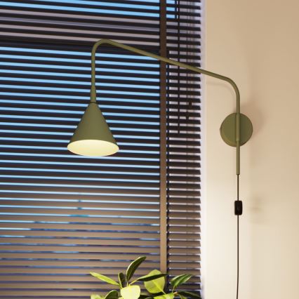 Seinävalaisin NOX 1xE14/10W/230V vihreä