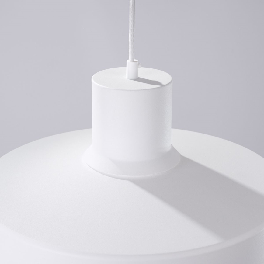 Kattokruunu johdossa BILO 1xE27/15W/230V halkaisija 35 cm valkoinen