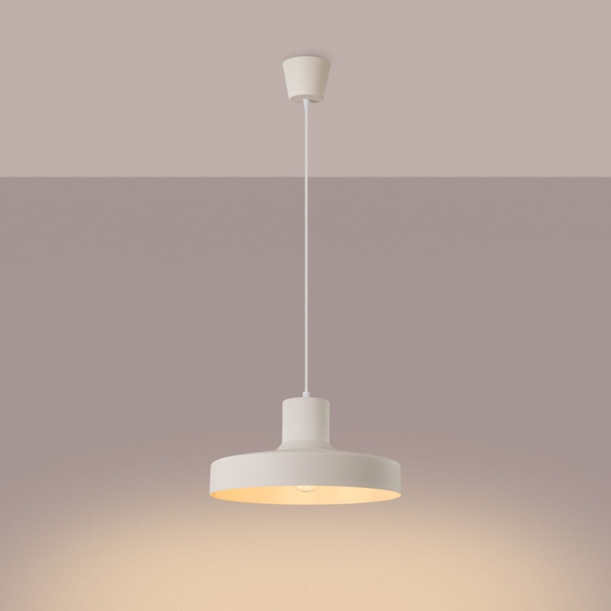 Kattokruunu johdossa BILO 1xE27/15W/230V halkaisija 35 cm kerma