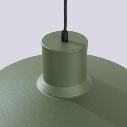 Kattokruunu johdossa BILO 1xE27/15W/230V halkaisija 35 cm vihreä