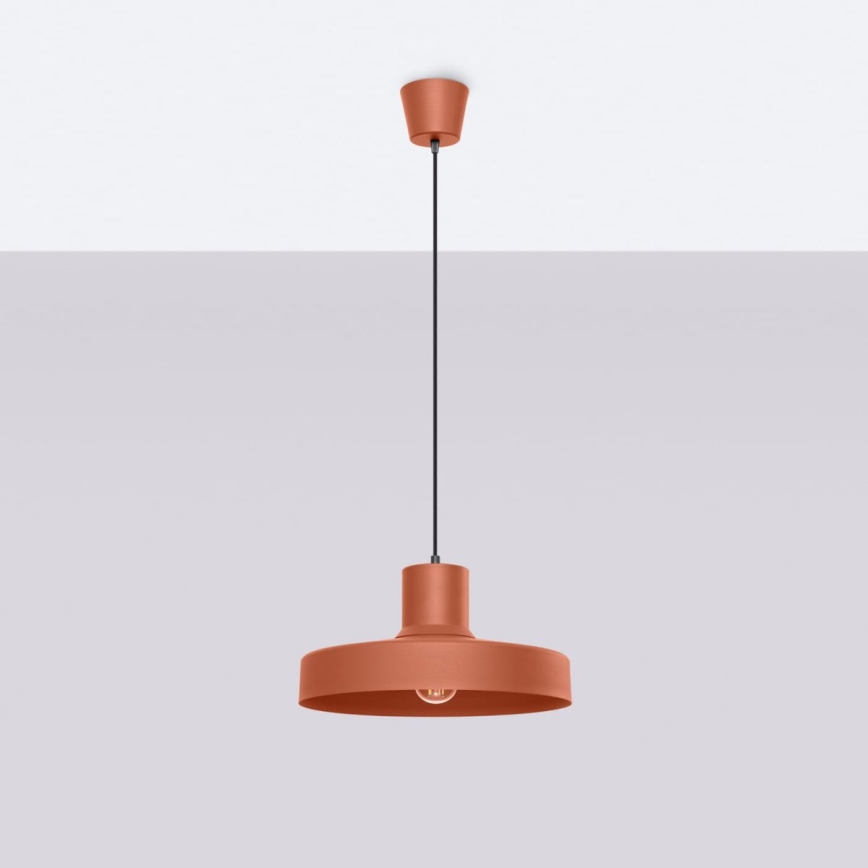 Kattokruunu johdossa BILO 1xE27/15W/230V halkaisija 35 cm oranssi