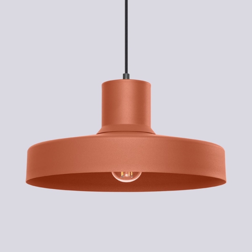 Kattokruunu johdossa BILO 1xE27/15W/230V halkaisija 35 cm oranssi