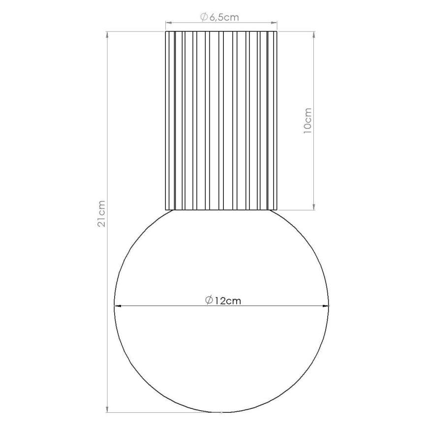 Kylpyhuoneen kattovalaisin HALO 1xG9/8W/230V halkaisija 12 cm IP44 vihreä