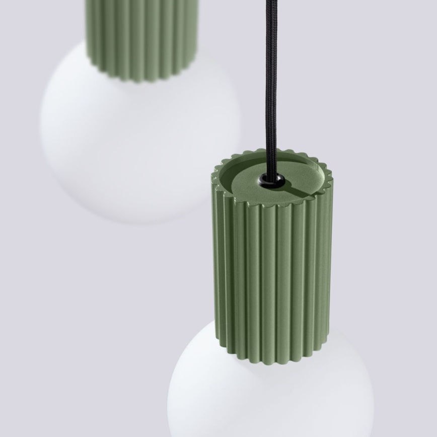 Kattokruunu johdossa HALO 3xG9/8W/230V halkaisija 25 cm vihreä