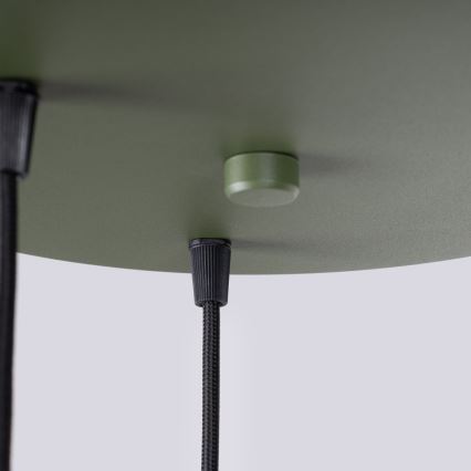 Kattokruunu johdossa HALO 3xG9/8W/230V halkaisija 25 cm vihreä