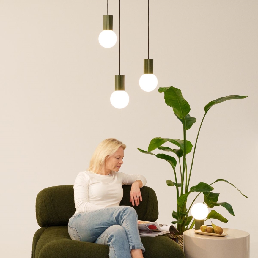 Pöytävalaisin HALO 1xG9/8W/230V halkaisija 12 cm vihreä