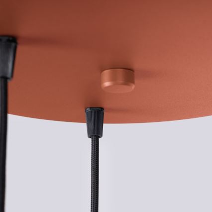 Kattokruunu johdossa HALO 3xG9/8W/230V halkaisija 25 cm oranssi