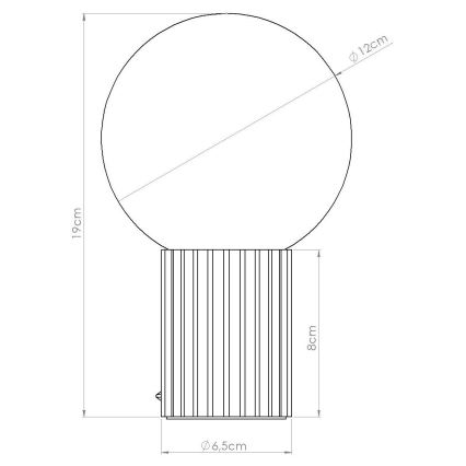 Pöytävalaisin HALO 1xG9/8W/230V halkaisija 12 cm sininen