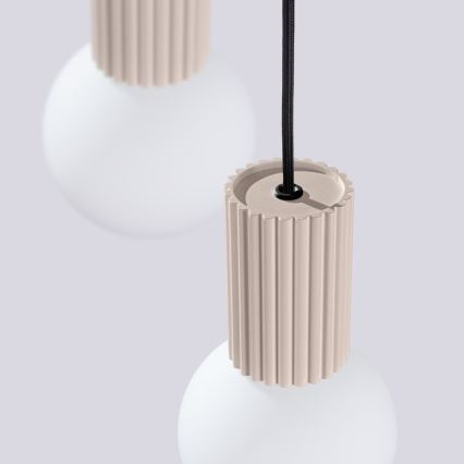 Kattokruunu johdossa HALO 3xG9/8W/230V halkaisija 25 cm beige