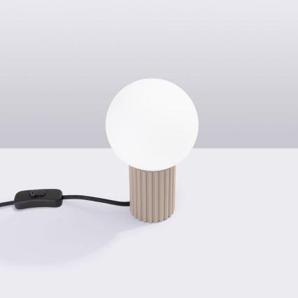 Pöytävalaisin HALO 1xG9/8W/230V halkaisija 12 cm beige