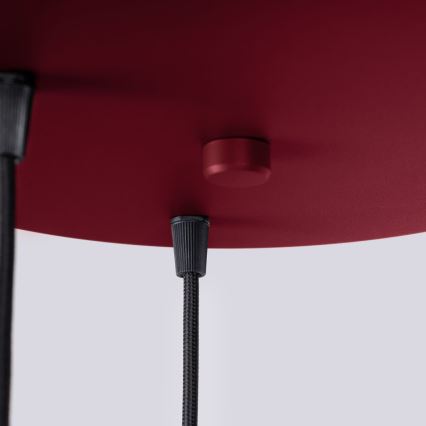 Kattokruunu johdossa HALO 3xG9/8W/230V halkaisija 25 cm punainen