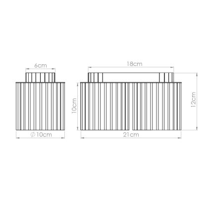AURA-kohdevalaisin 2xGU10/10W/230V musta
