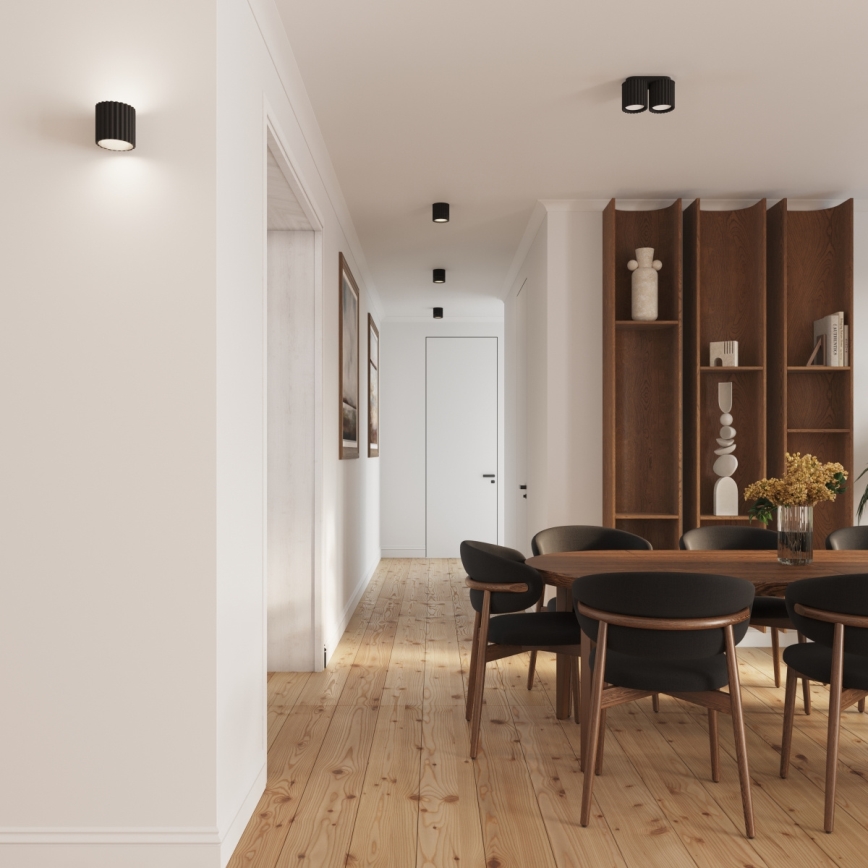 Seinävalaisin AURA 1xG9/10W/230V musta