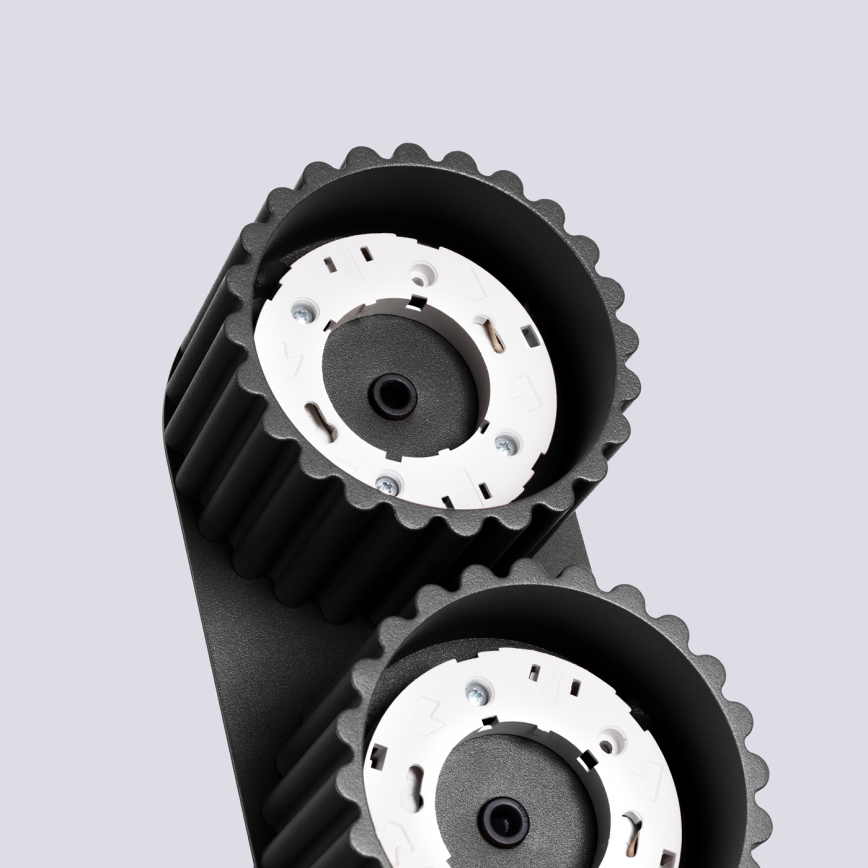 Kohdevalaisin AURA 2xGX53/10W/230V musta