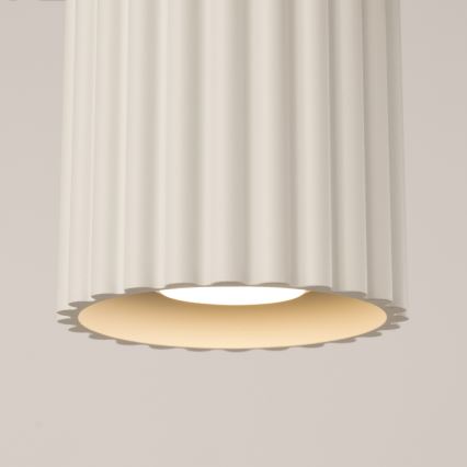 Kohdevalaisin AURA 1xGU10/10W/230V 10 cm kermanvärinen