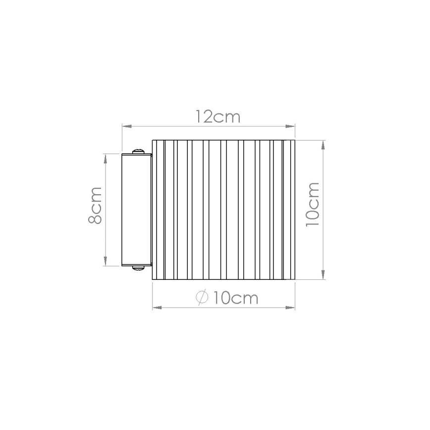 Seinävalaisin AURA 1xG9/10W/230V kermanvärinen