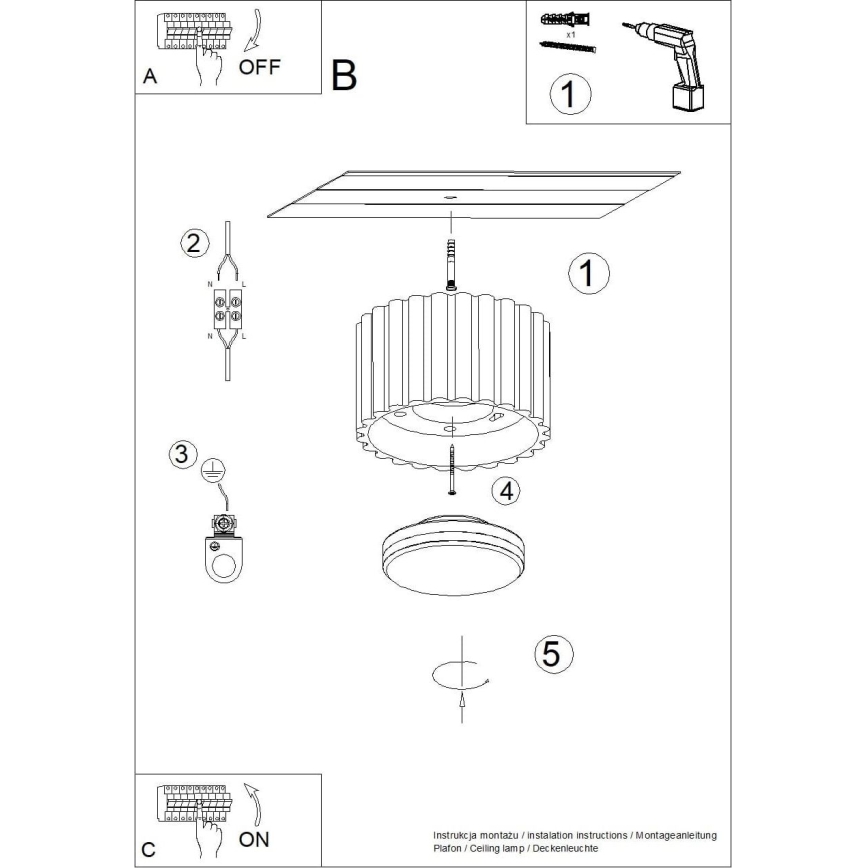 Kohdevalaisin AURA 1xGX53/10W/230V 6 cm kermanvärinen
