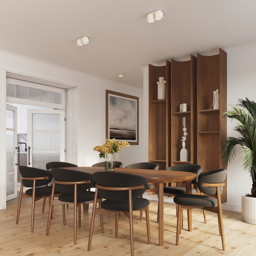 Kohdevalaisin AURA 2xGX53/10W/230V kermanvärinen