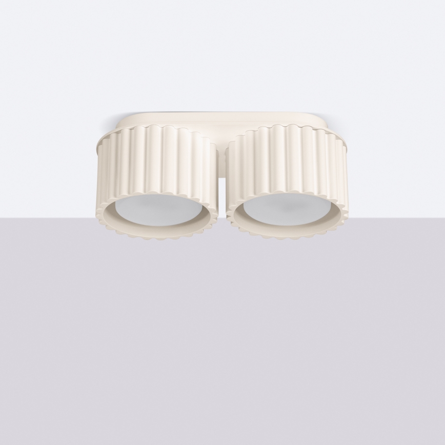 Kohdevalaisin AURA 2xGX53/10W/230V kermanvärinen